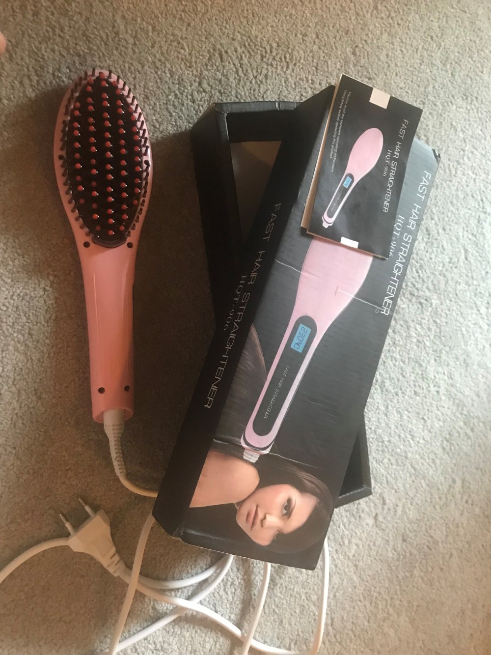 Haarglätter Bürste 