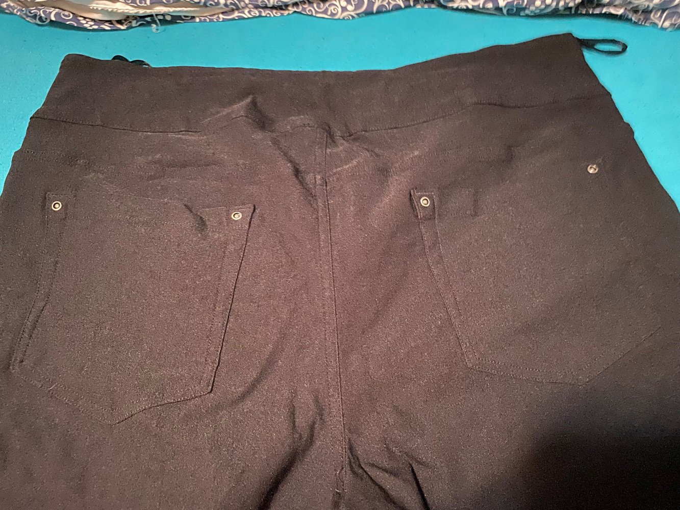 Caprihose/Stretchhose 7/8el lang, schwarz, Größe 46 von Sieh an! – nur 1 x getragen