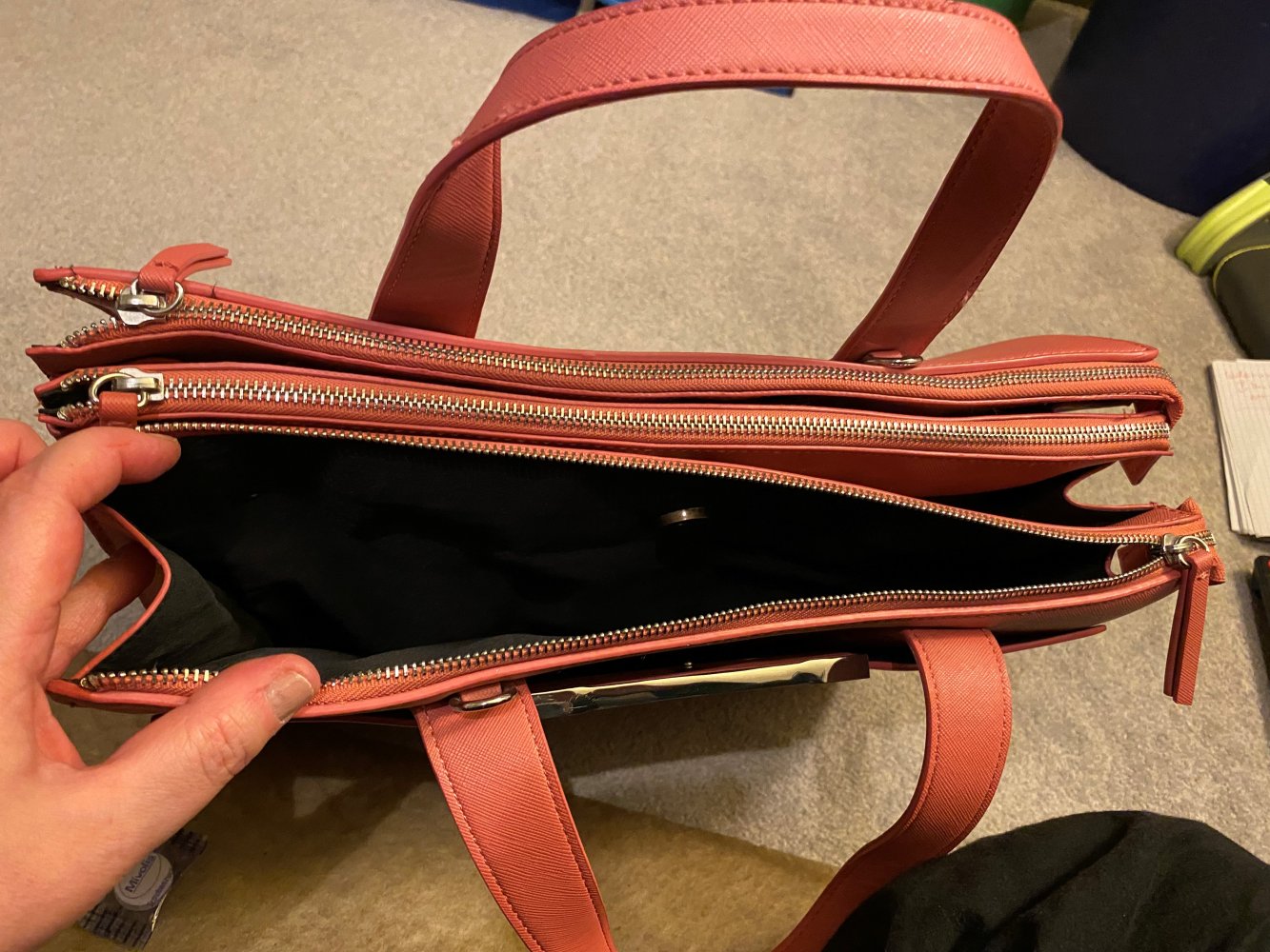 Handtasche Maxi – altrosa – unbenutzt 