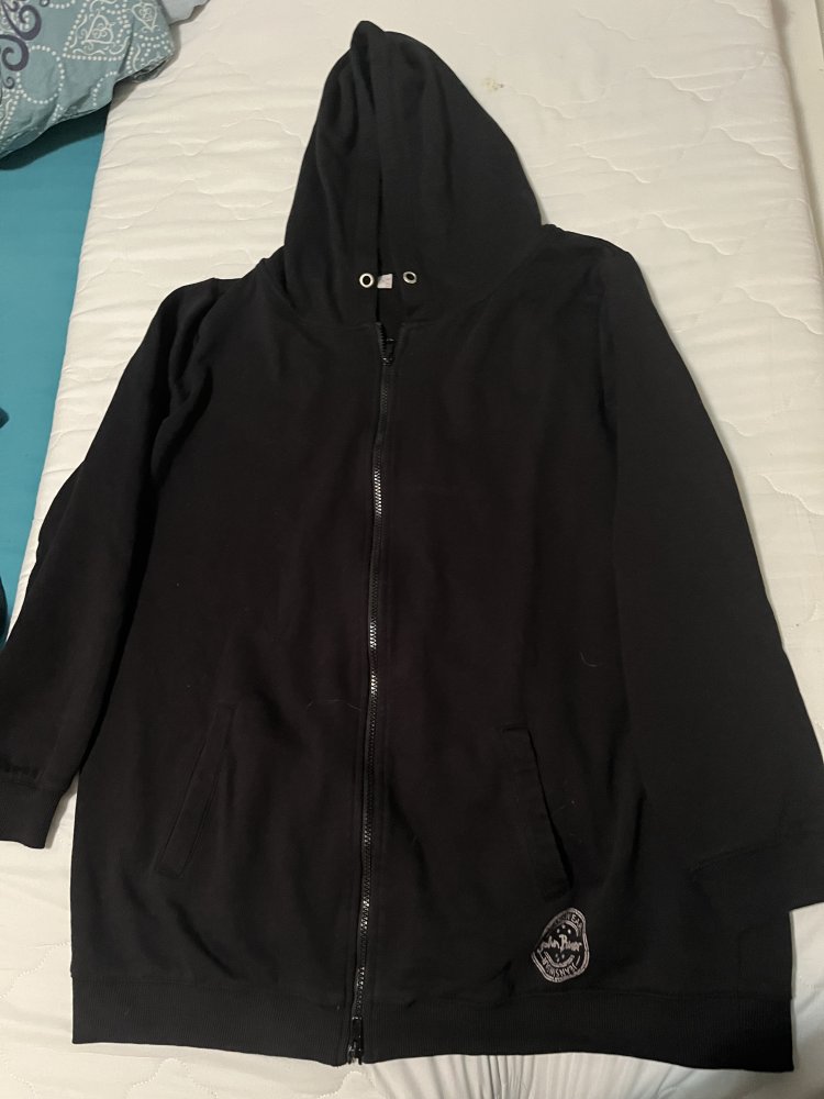 Hoodie/Kapuzenpulli (von John Baner), schwarz, Größe 48/50 – nur 1, 2 x getragen
