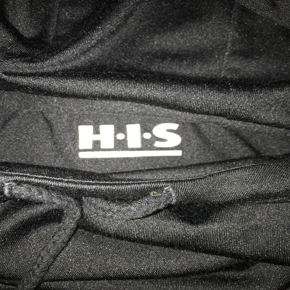 Sport-Shirt Kurzarm mit höherem Kragen und Kapuze von HIS - schwarz - Grösse 38 - nur 1 x getragen