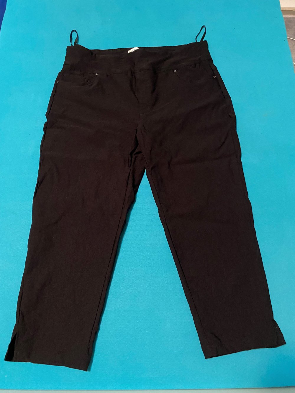 Caprihose/Stretchhose 7/8el lang, schwarz, Größe 46 von Sieh an! – nur 1 x getragen