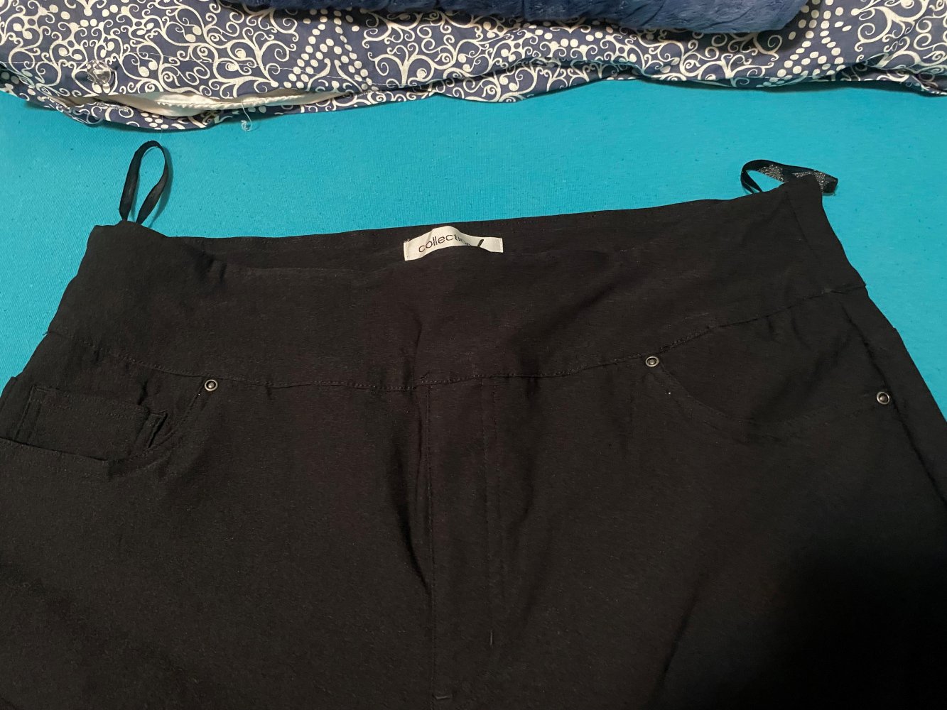 Caprihose/Stretchhose 7/8el lang, schwarz, Größe 46 von Sieh an! – nur 1 x getragen