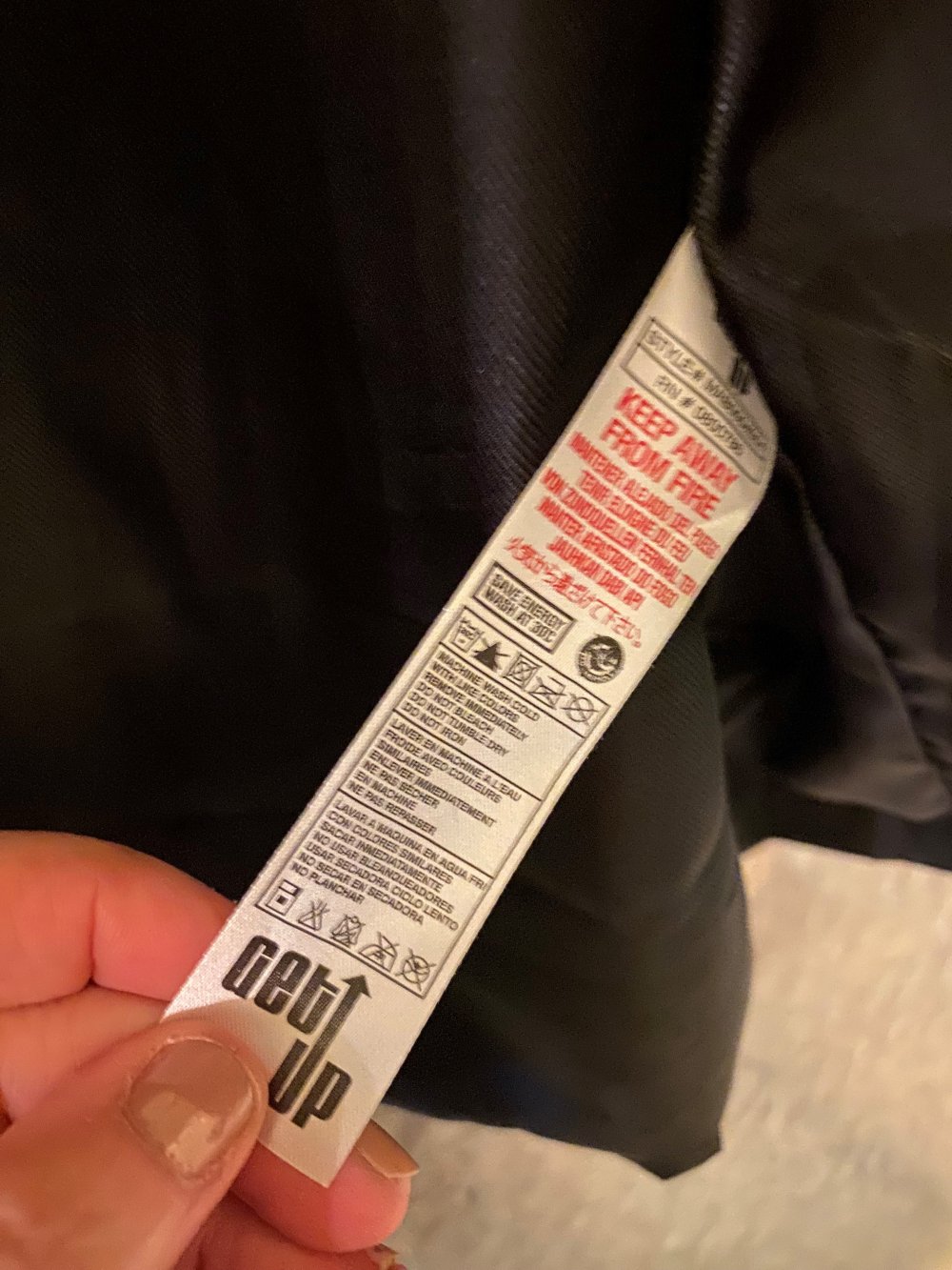 Herren Windjacke schwarz, Karomuster schwarz-weiß, Größe L – neu und ungetragen