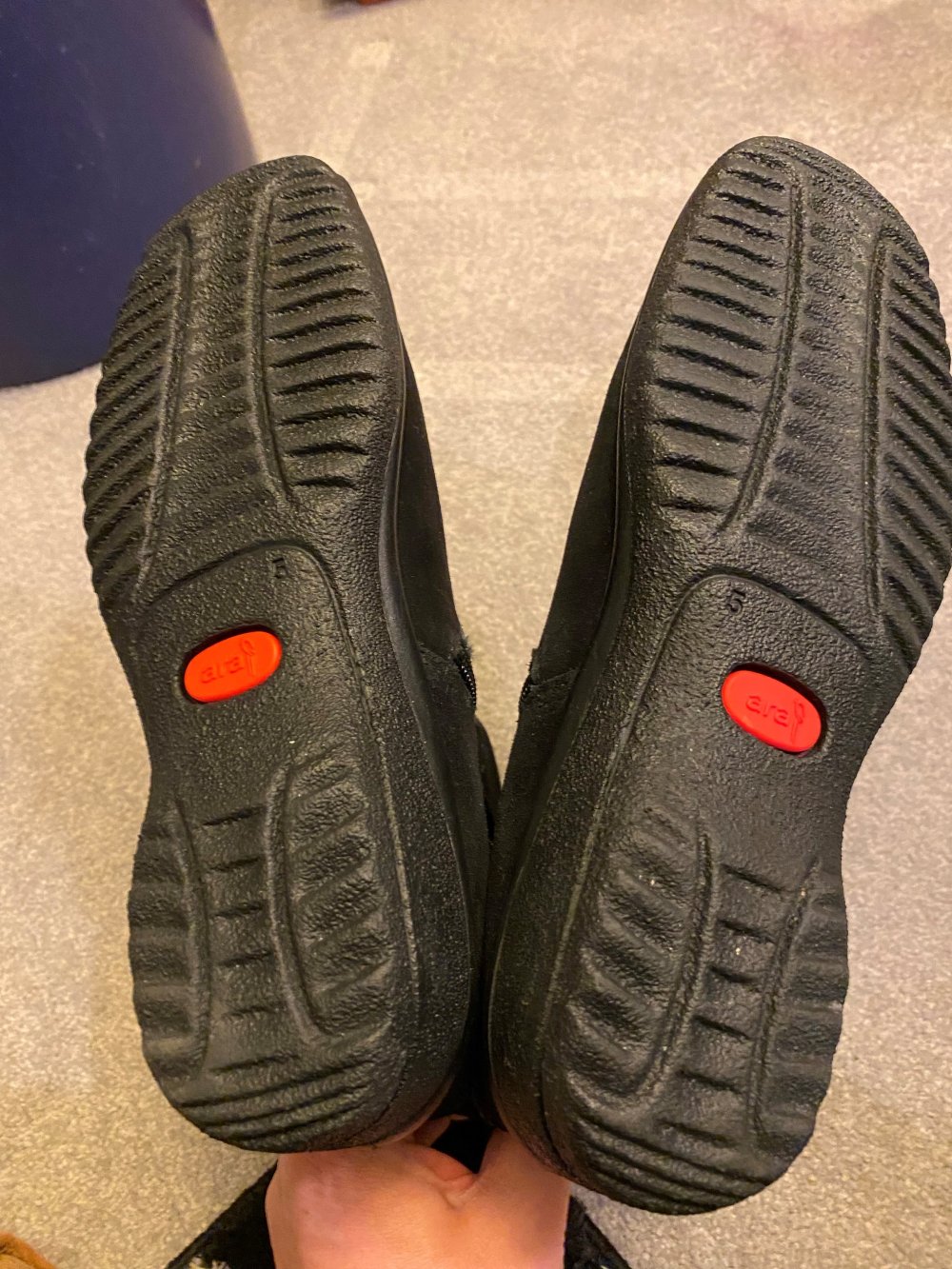 Wildleder Stiefeletten schwarz Größe 37 (von ara), für mich eher Größe 38!  – nur 1 x getragen 