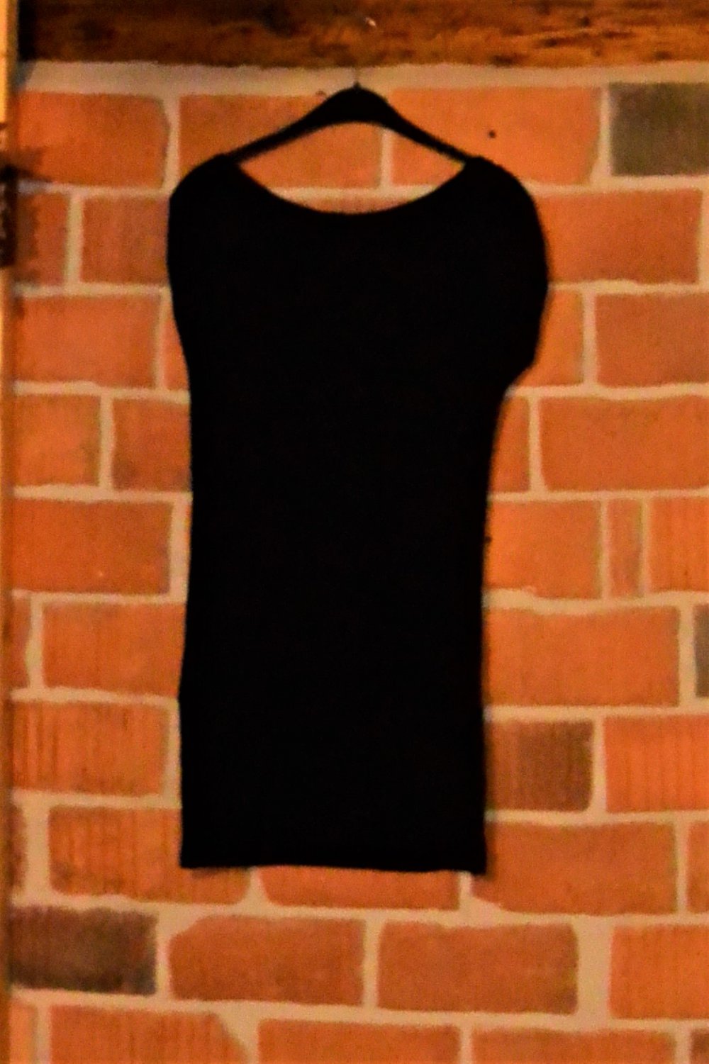 Schwarzes Longtop Kleid mit Pailletten Silvester Weihnachten Party