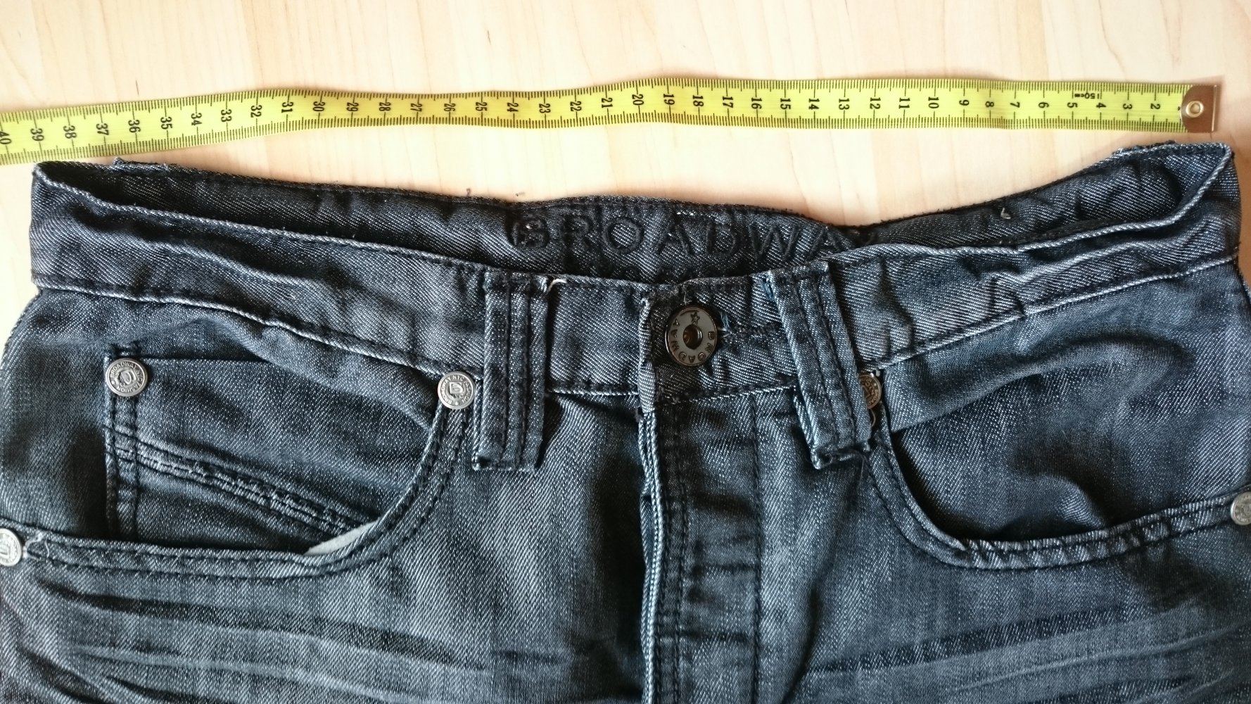 dunkelgraue Unisex Jeans W29 L34