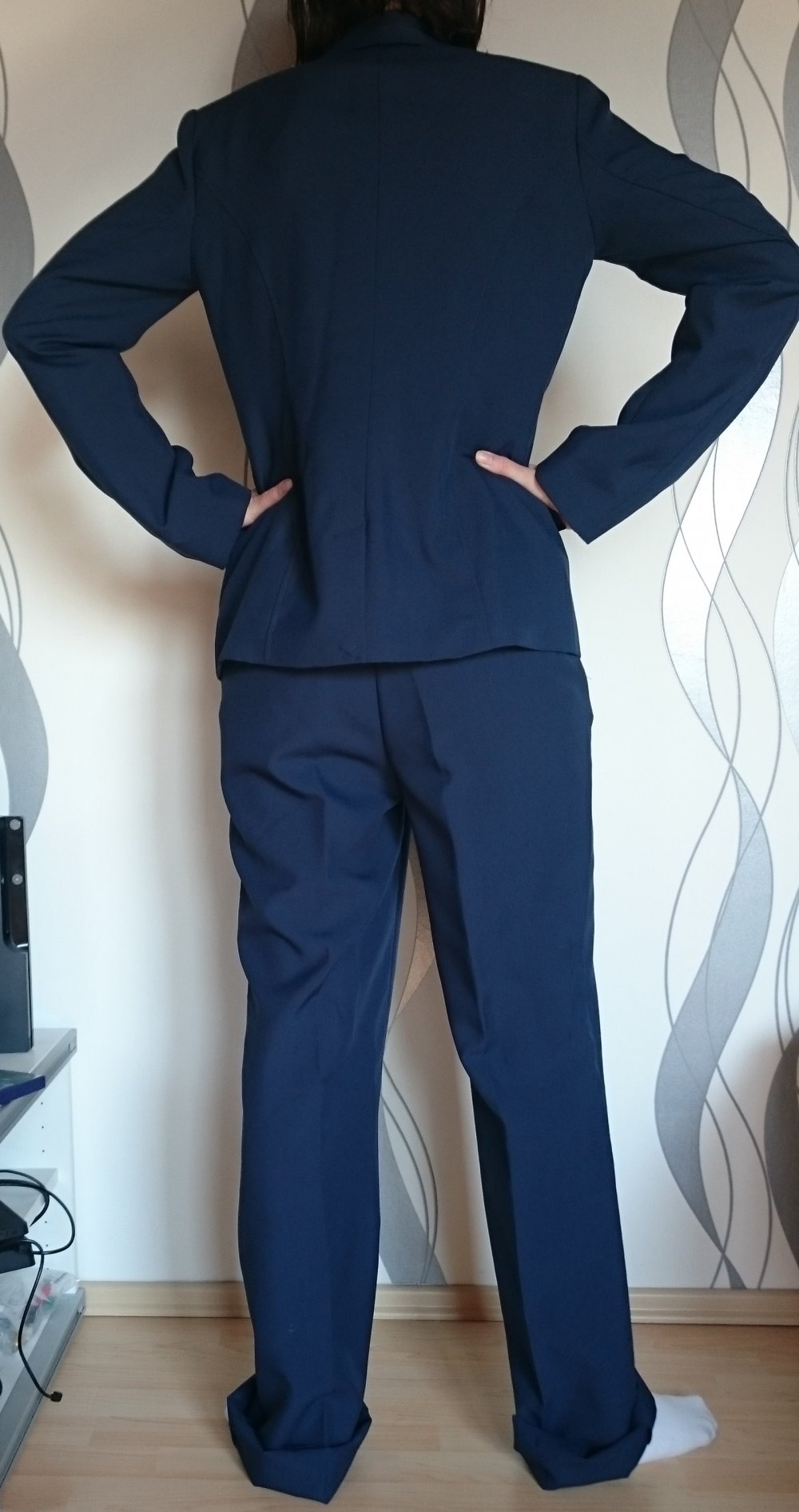 dunkelblauer Hosenanzug (Blazer & Hose)