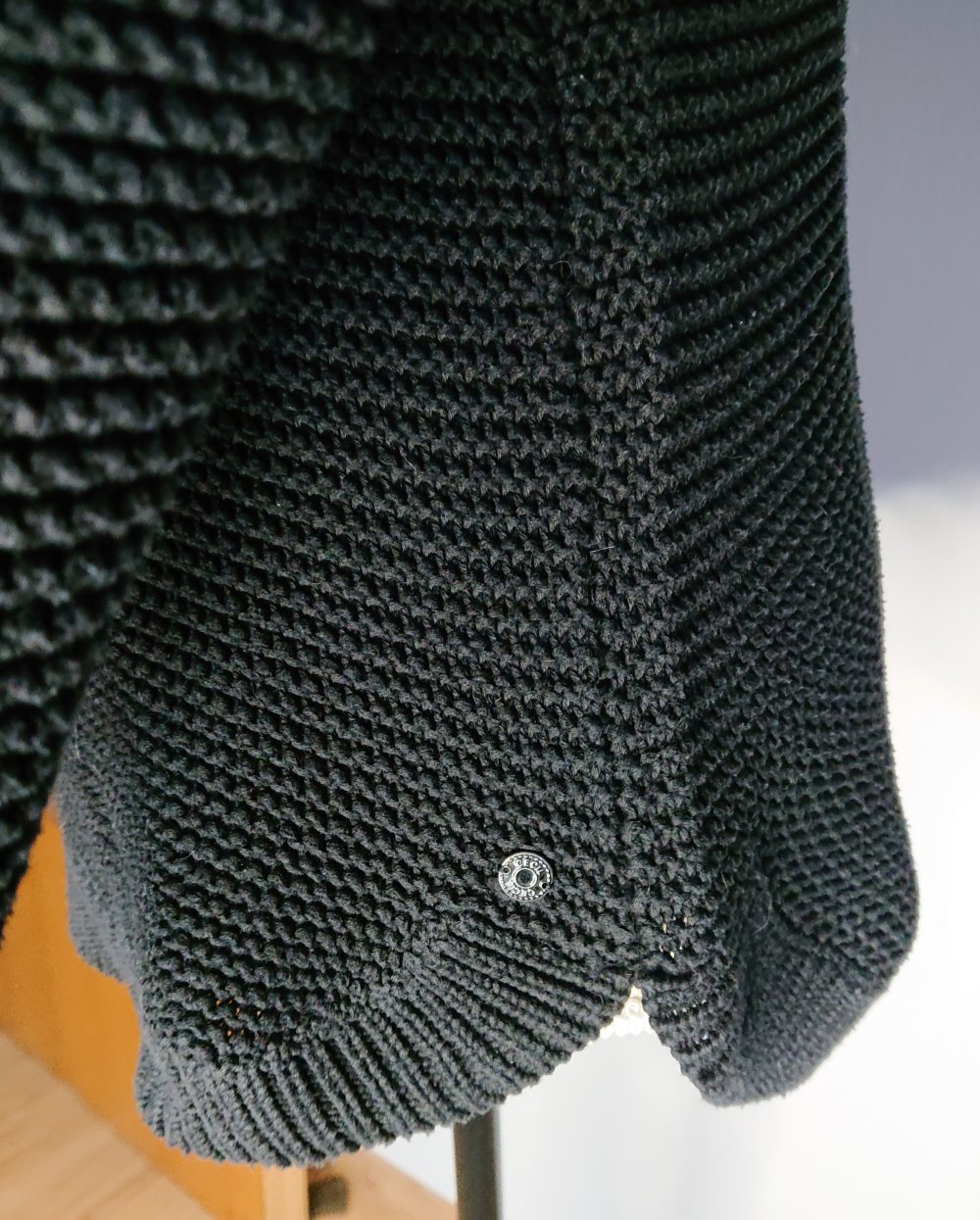 schwarzer Rollkragen Strickpullover