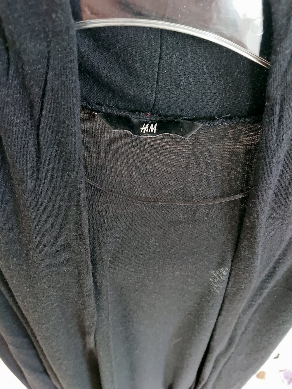 schwarzer dünner Cardigan