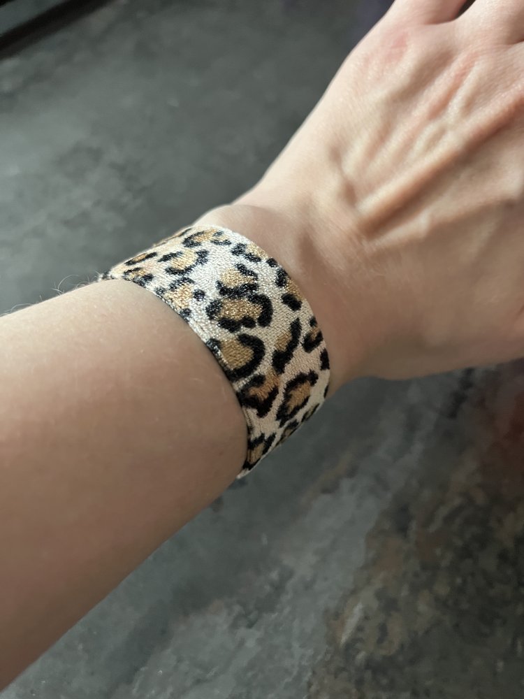 5 Snap On Armbänder mit Stoff