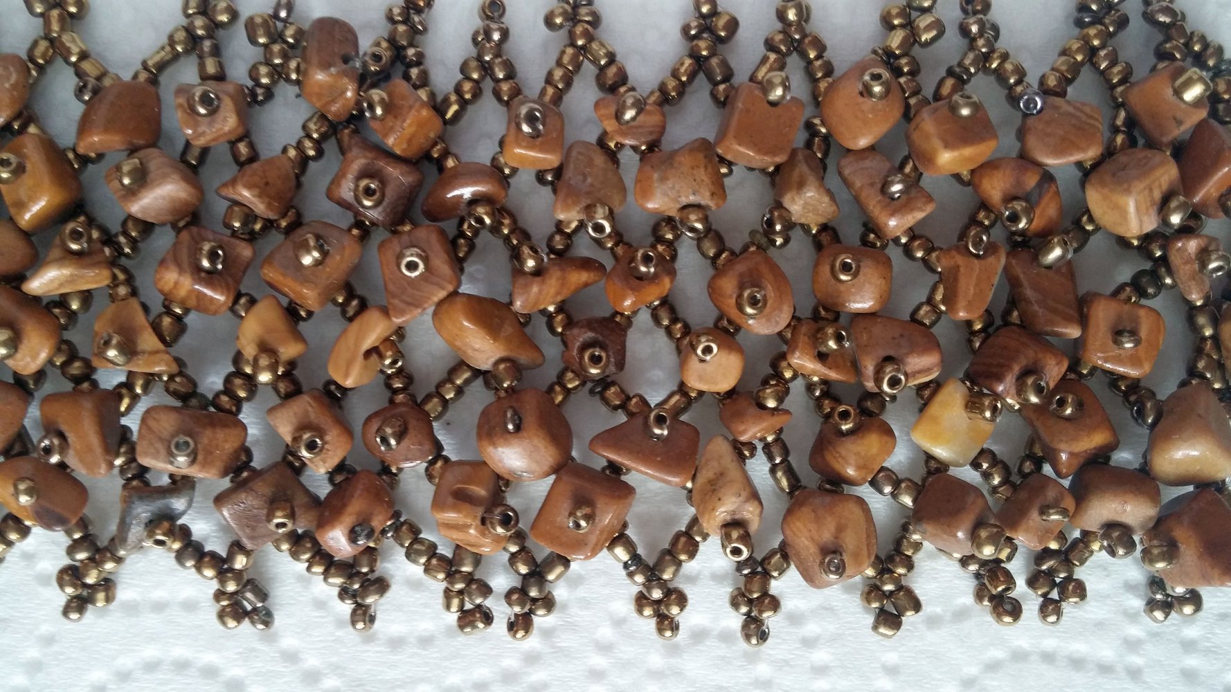 Holz-Perlendraht-Armband