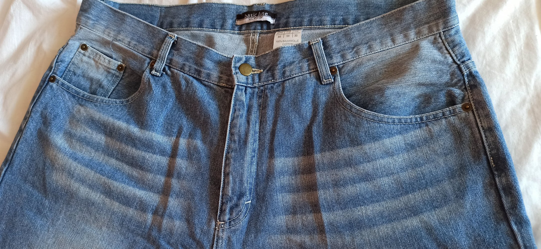 Herrenjeanshose 7/8 Länge Neu