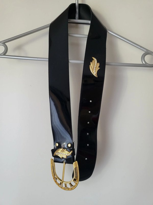 Breiter Vintage Gürtel mit schöner Schnalle Gr. 80