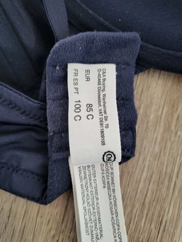 Dunkelblauer BH von C&A Gr. 85C