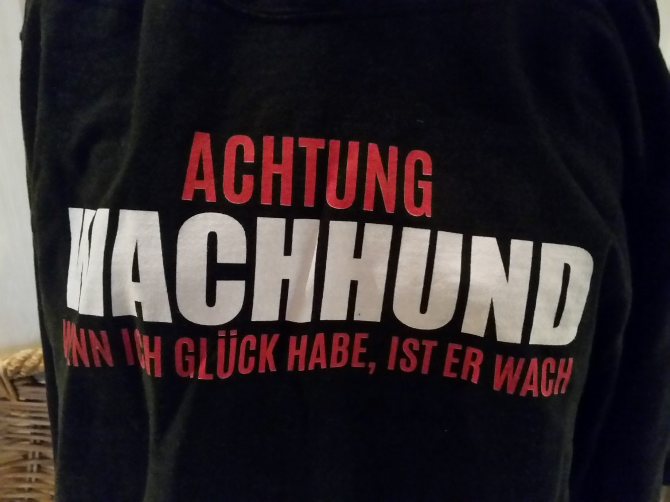 Just Hoodie Achtung Wachhund 