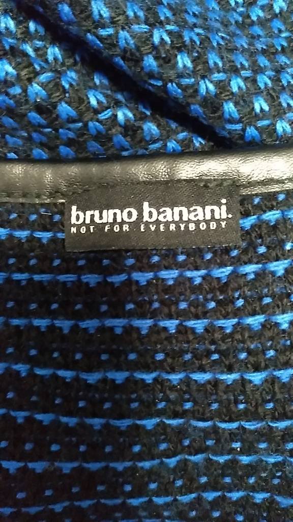 Kleid / Pullover von Bruno Banani blau-schwarz in Größe S