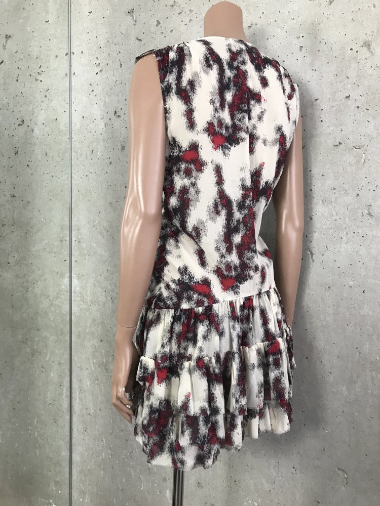 IRO Tiaz Printed Stretch-silk Mini Dress, Mini Kleid aus Seide, Celebrities Kleid 