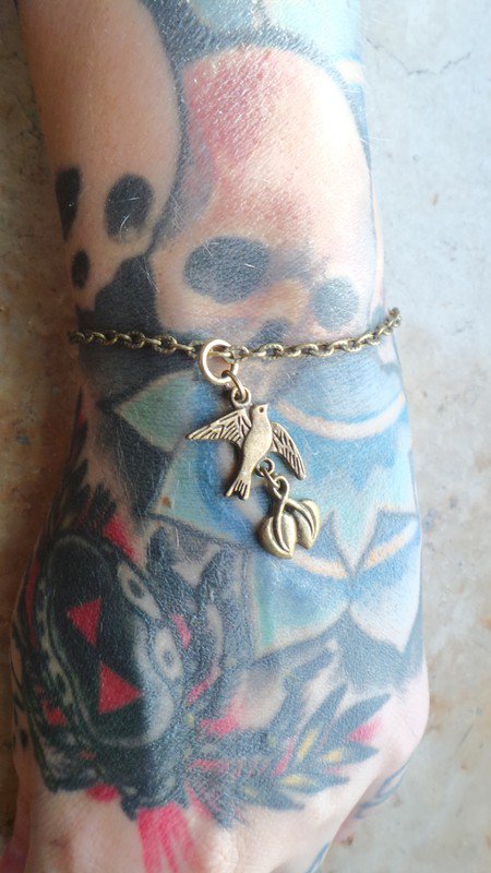 Armband Schwalbe Blatt Swallow 