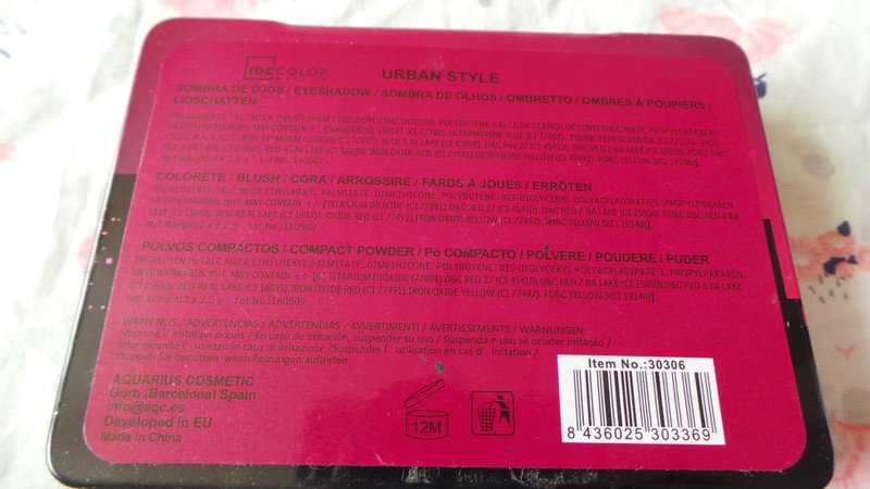 IDC Urban Style Palette Lidschatten Eyeshadow Make Up 