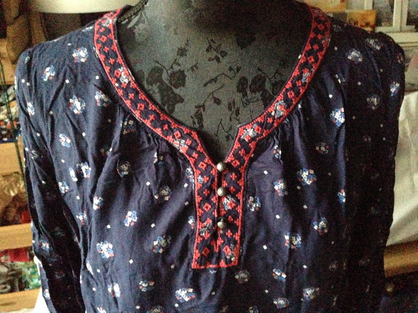 Tunika mit kleinen Blümchen 