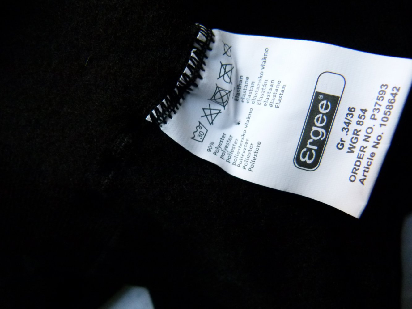 Thermo Leggings, schwarz, Ergee, NEU mit minimalem Makel, Winter Herbst Mori Goa Festival