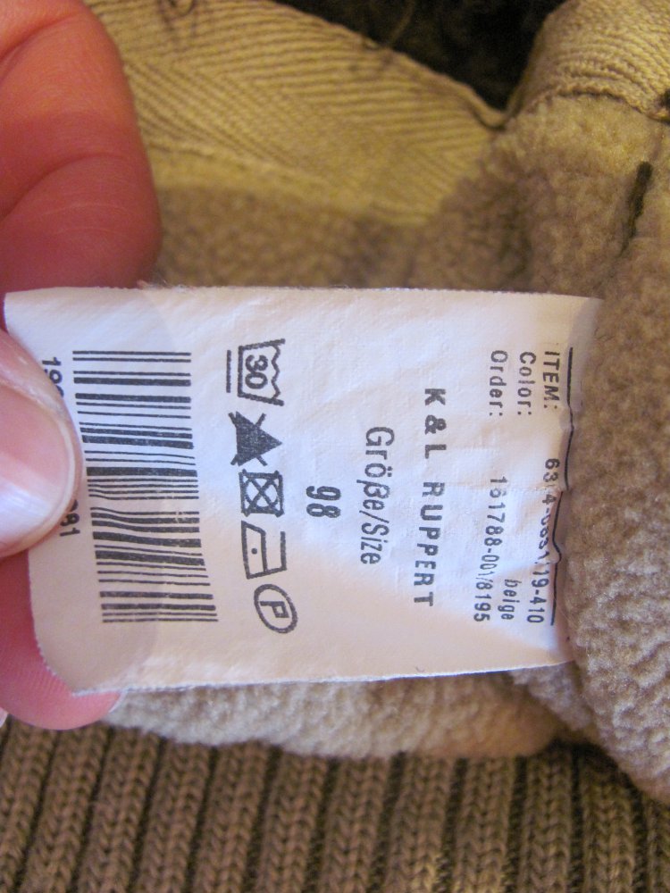 Winterjacke nonstop Größe 92