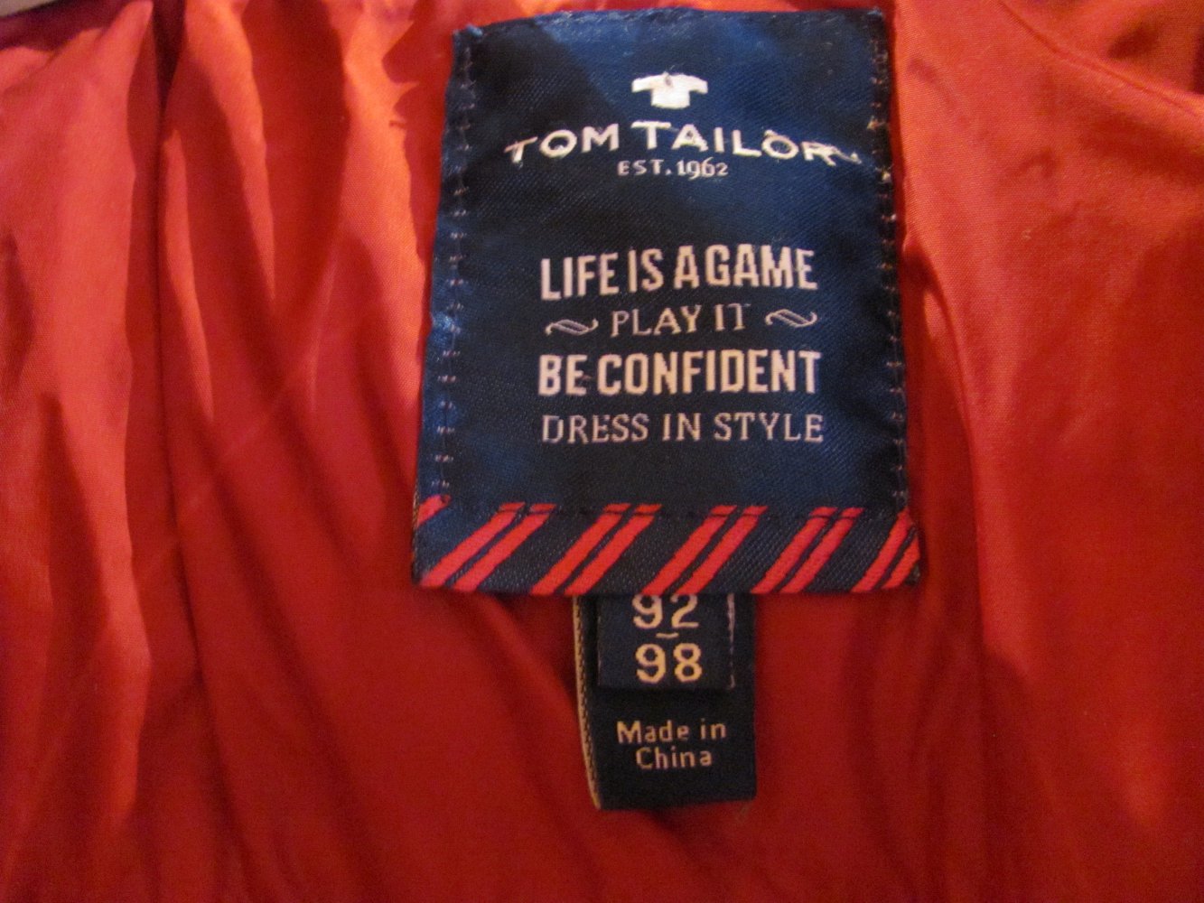 Winterjacke Tom Tailor Größe 92/98