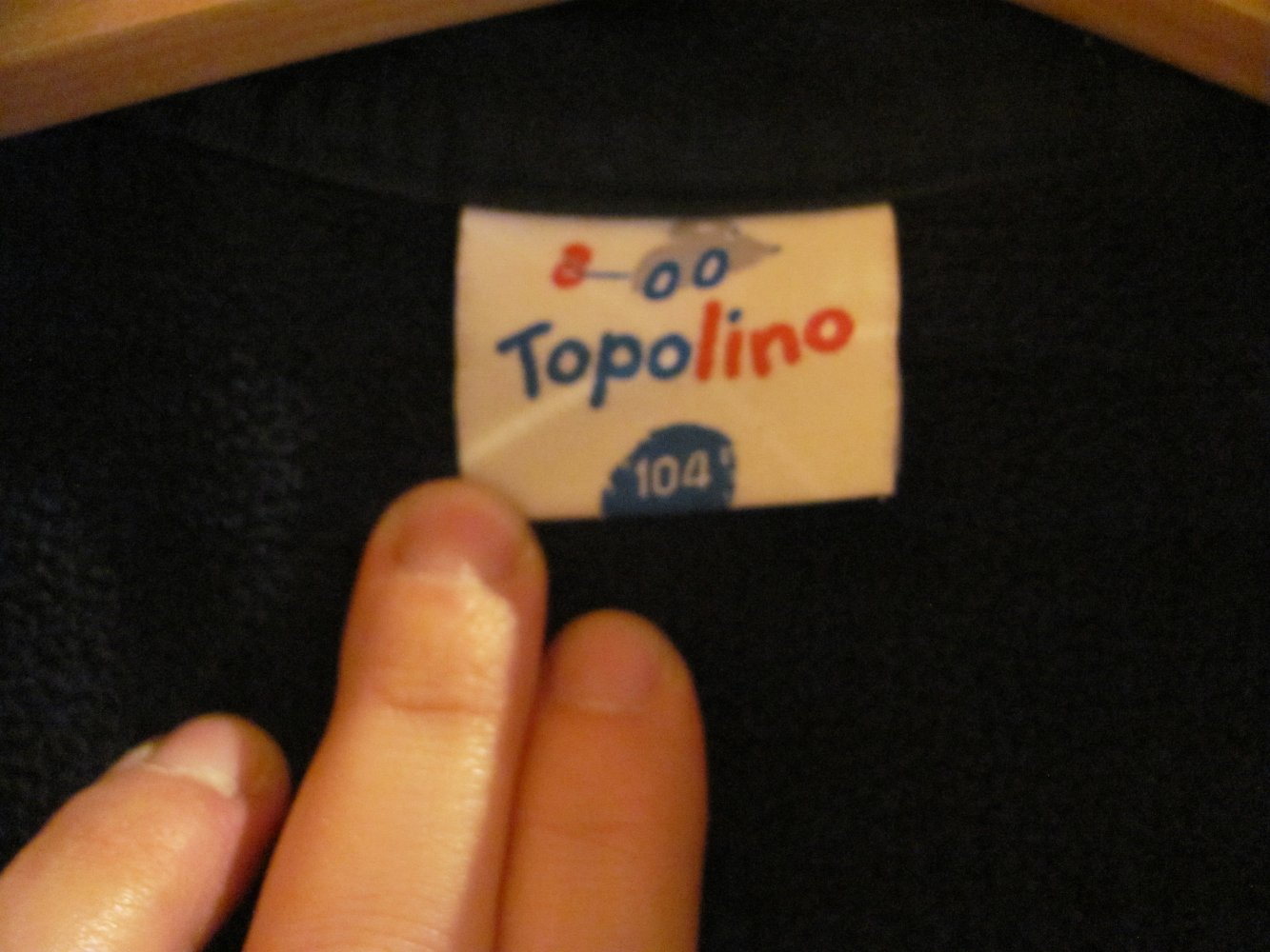 Softshelljacke Größe 104 Topolino mit Fleece gefüttert
