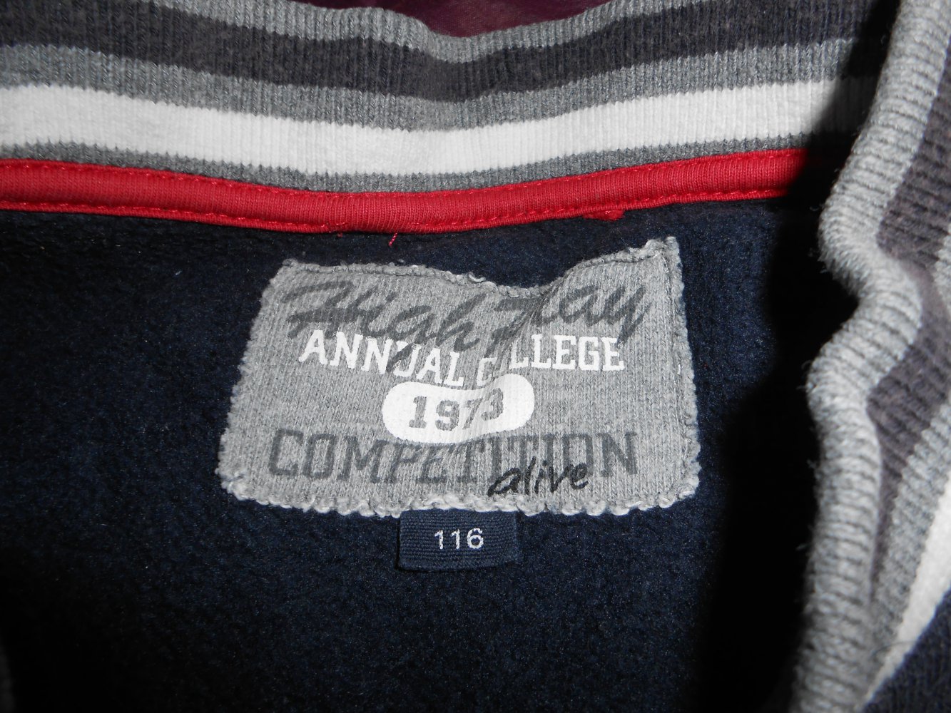 College jacke 116 blau grau alive