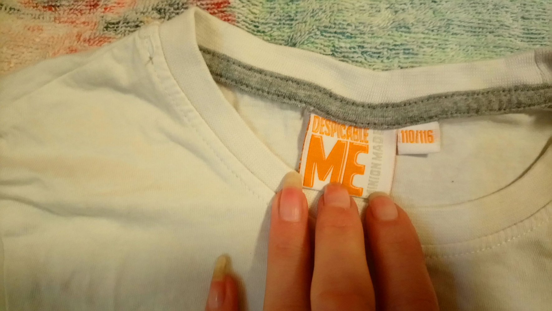 Minion Shirt weiß 110/116 