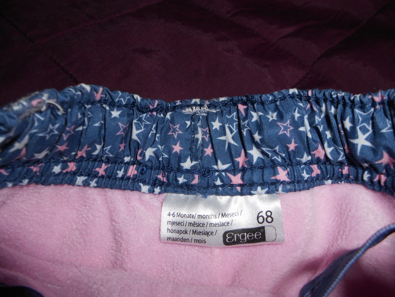 Thermohose blau rosa 68 ergee