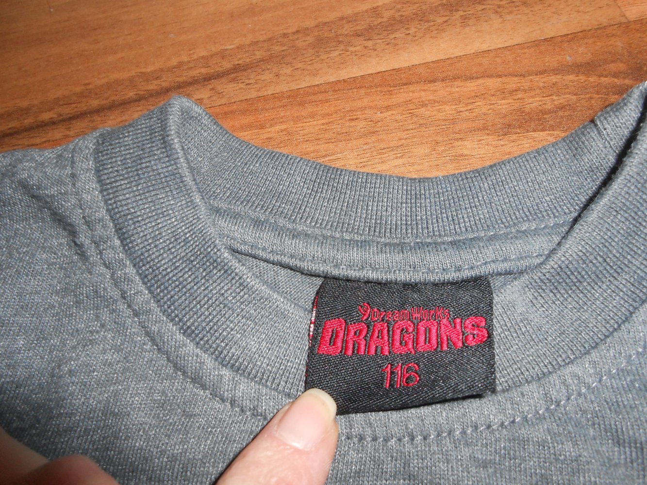 Pullover 116 Dragons Ohnezahn grau