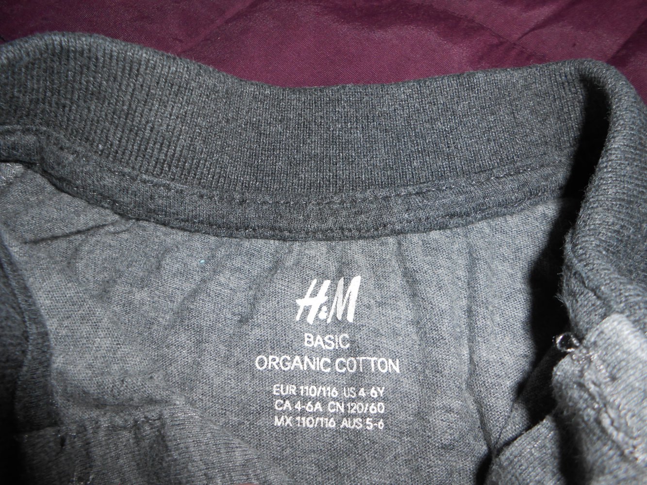 Longsleeve Pulli 110/116 grau H&M