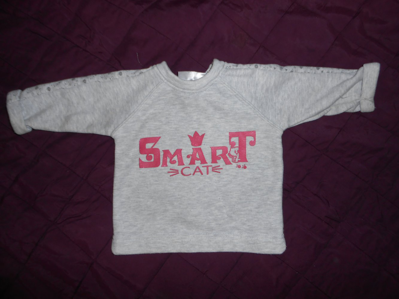 grauer Pullover 68 ergee pink