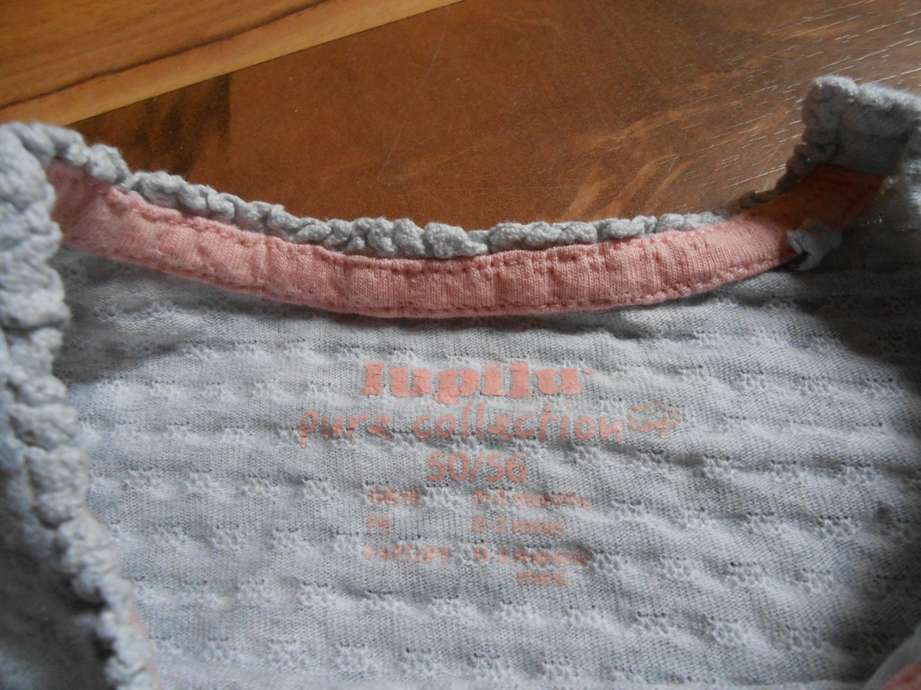 Pullover grau 50/56 lupilu