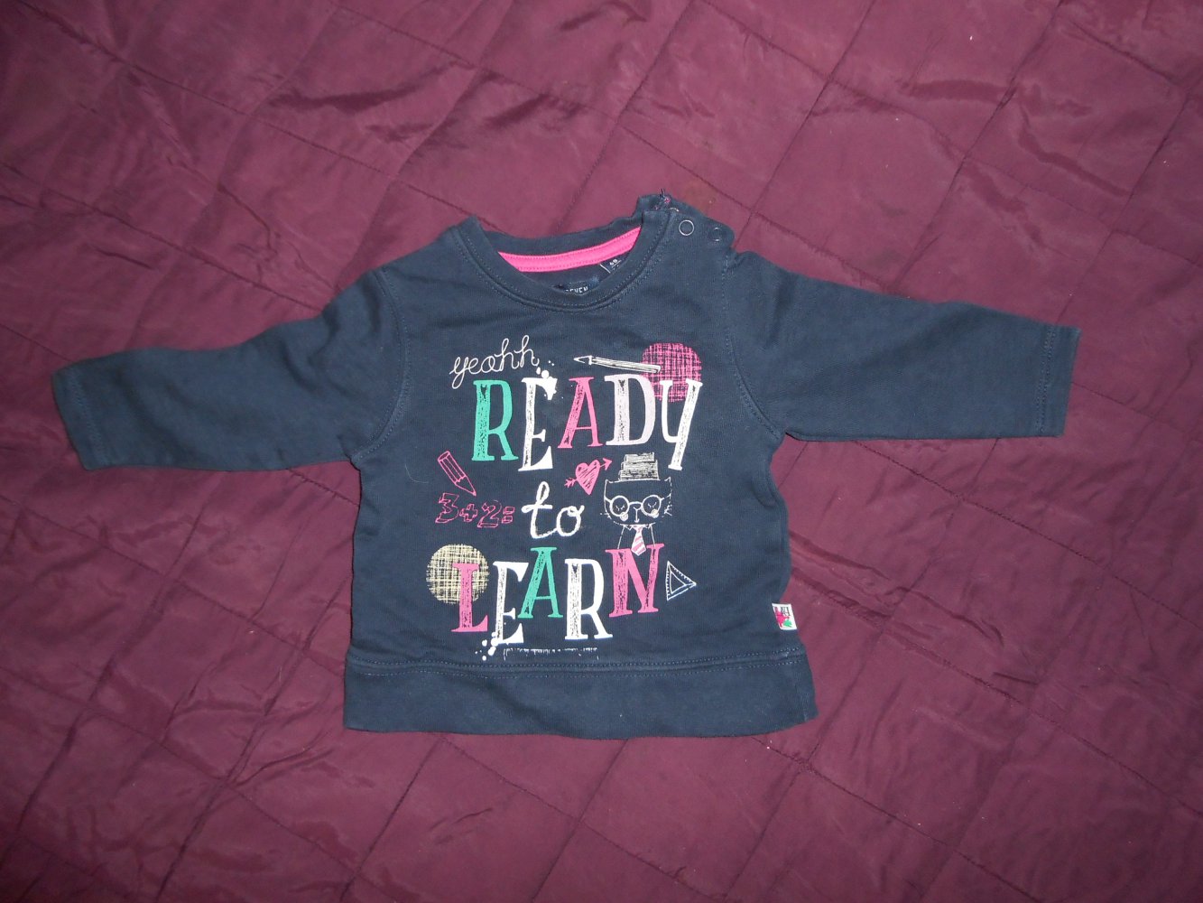 blauer Pullover 68 blue seven