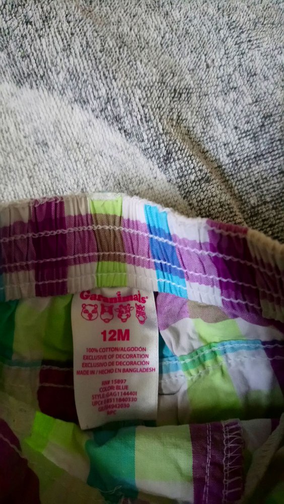 Shorts 74 H&M lila gelb grün