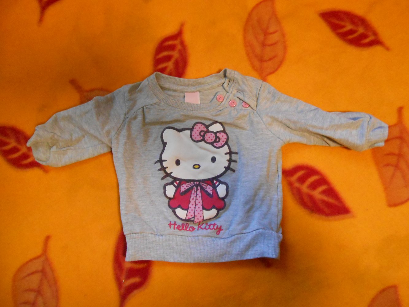 Hello Kitty Pullover 62 grau
