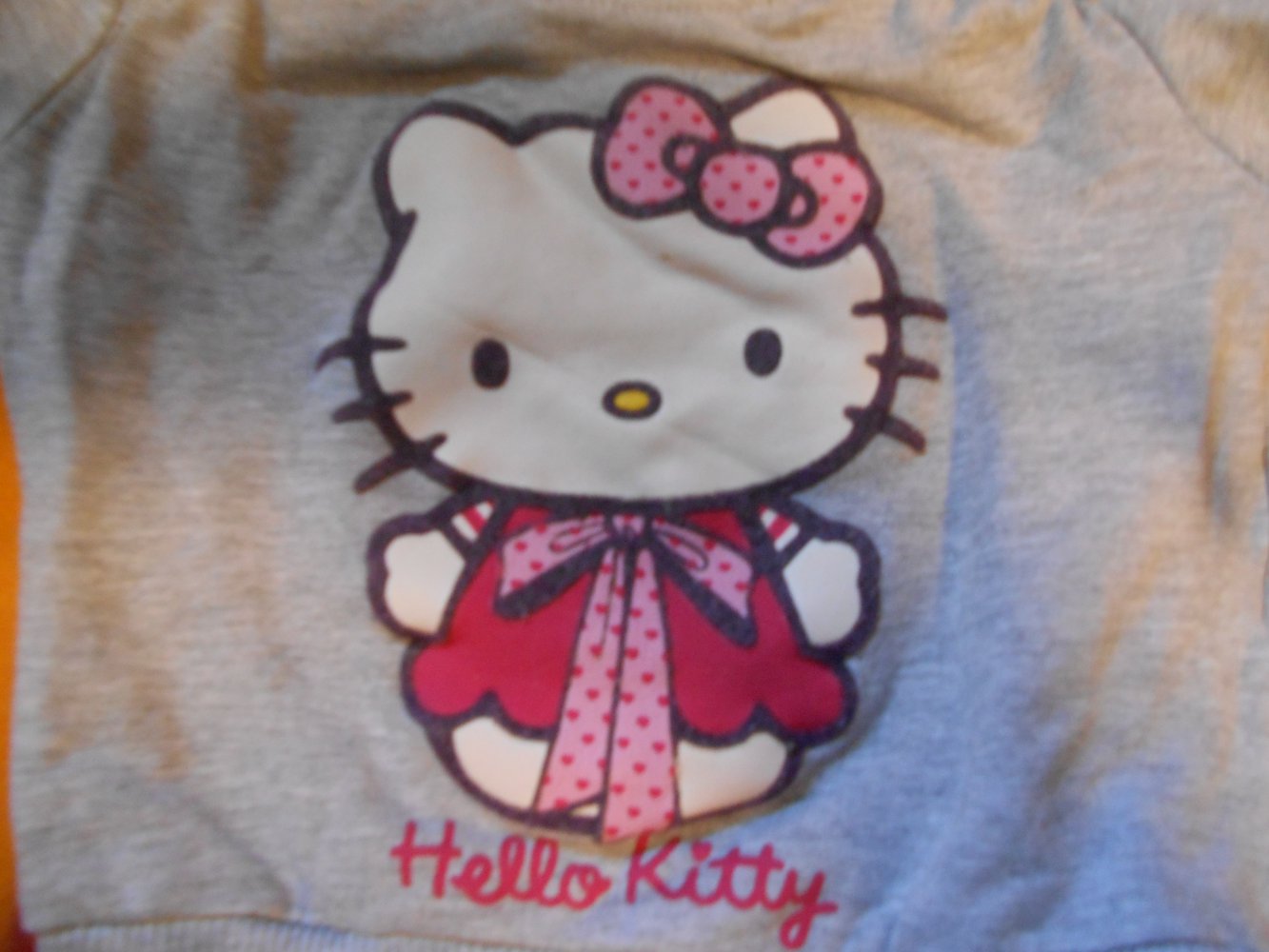 Hello Kitty Pullover 62 grau