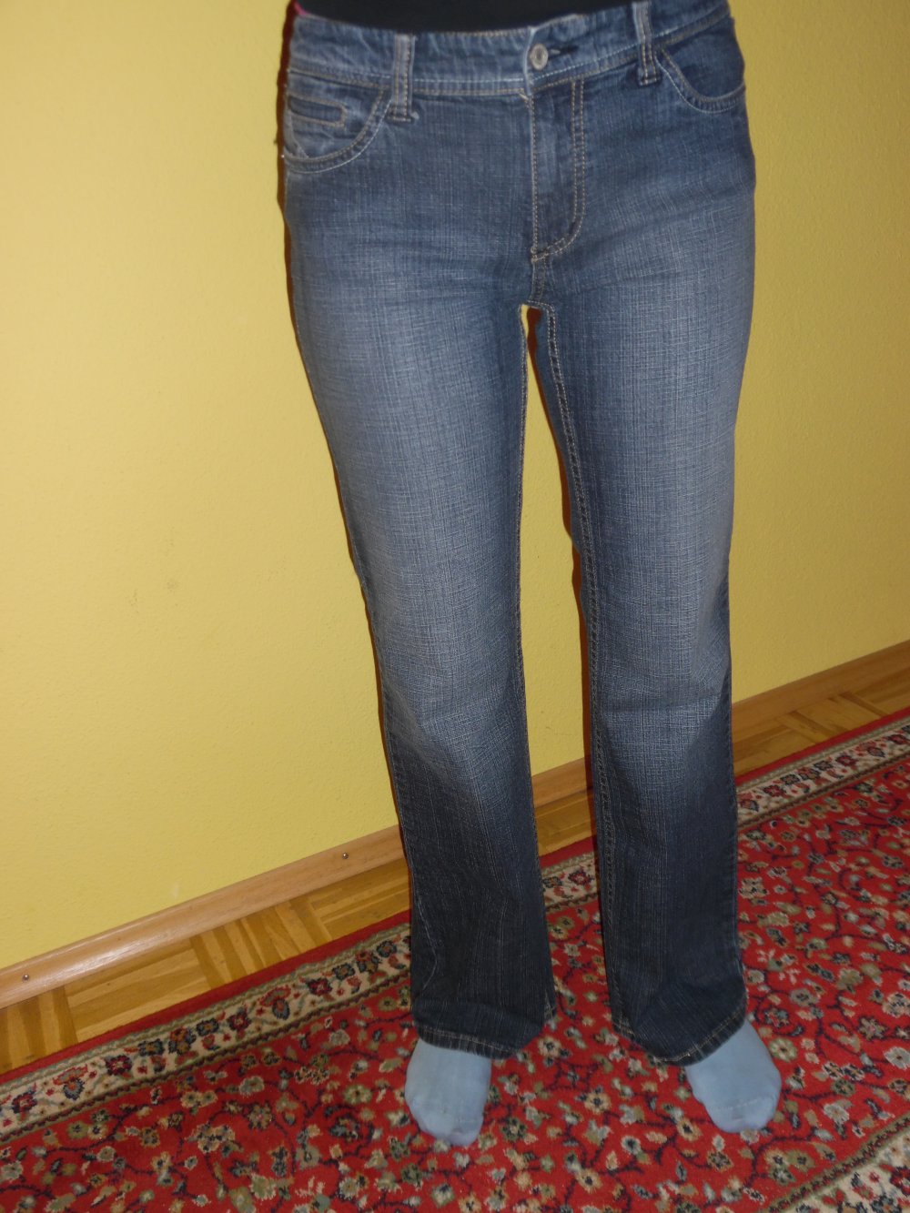 blaue Straight Jeans von Tom Tailor