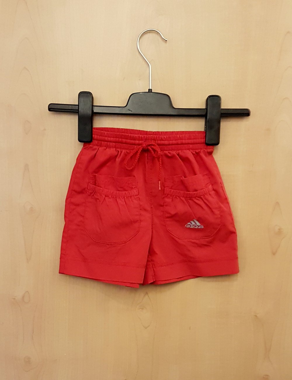 rote Sporthose kurz Shorts - Adidas - 92