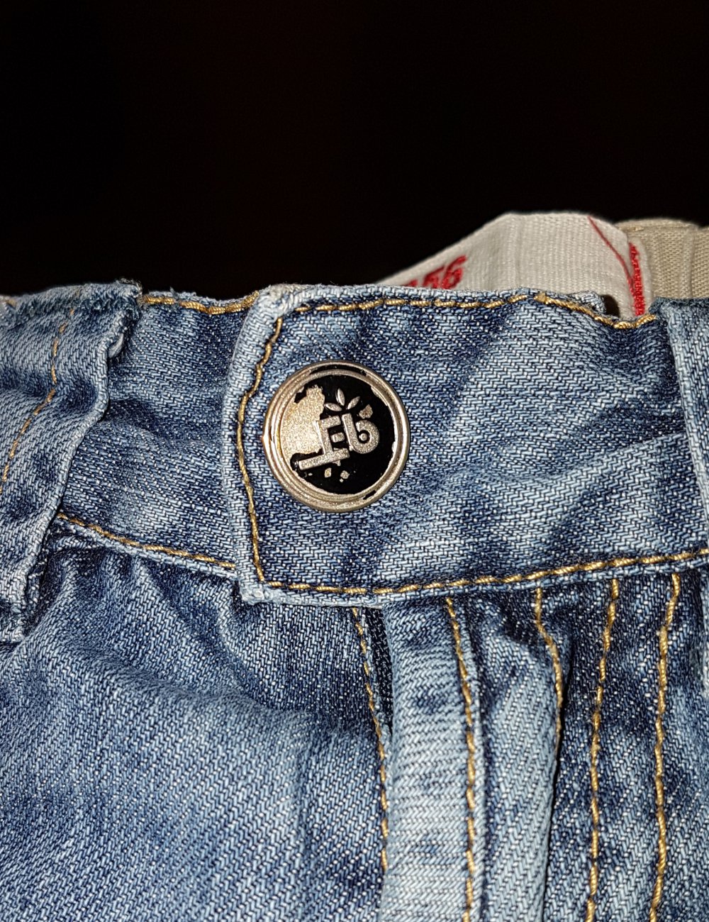 blaue Jeans im used Look - Eager Beaver - 92