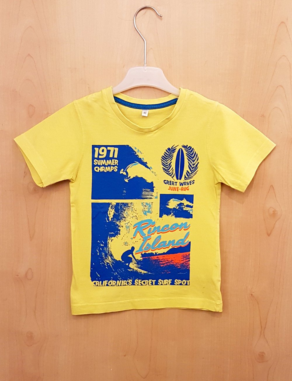 3 Shirts und 2 Tops mit kleinen Flecken Paket - 110/116 - Kindergarten