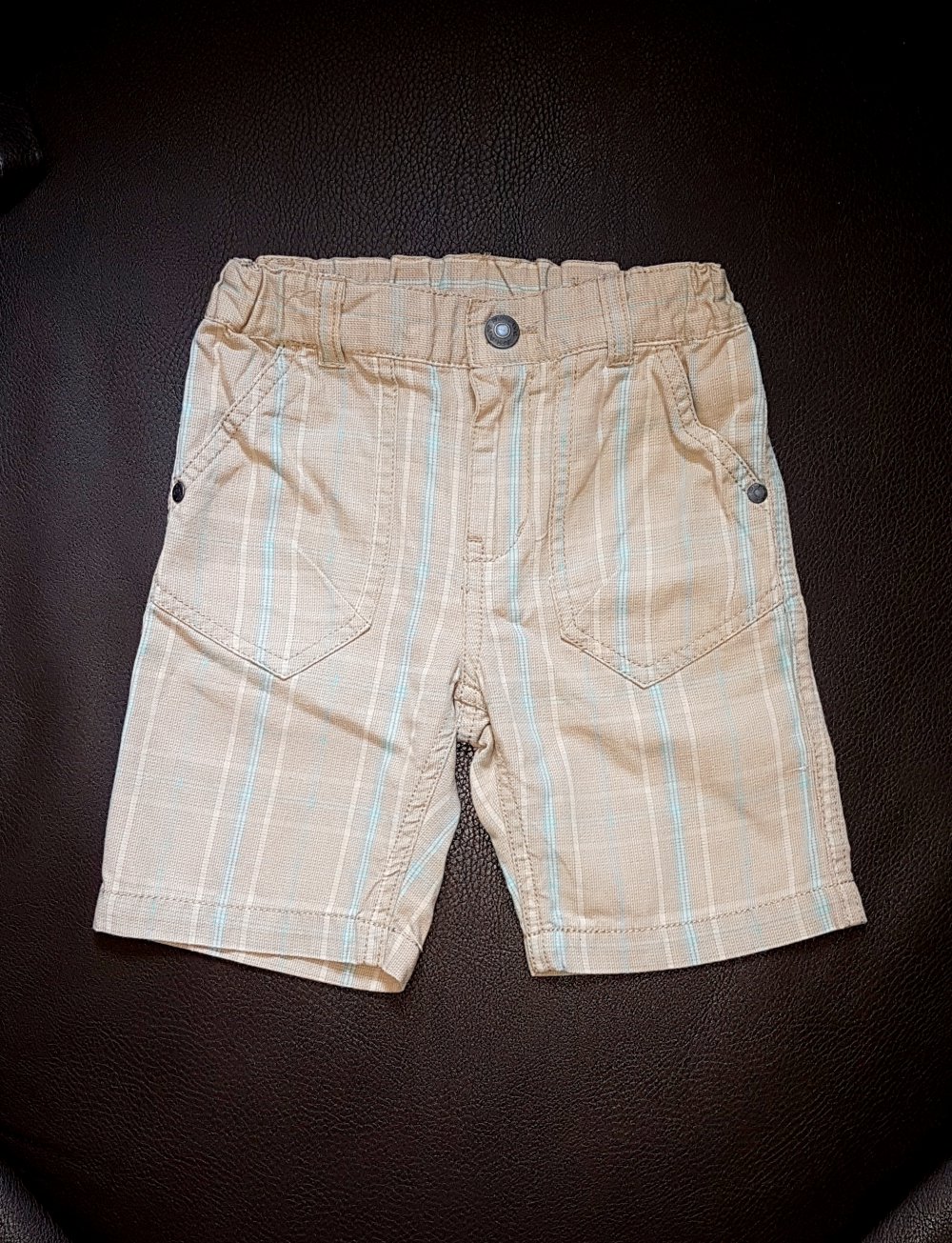 Shorts in beige mit Nadelstreifen - H&M - 86