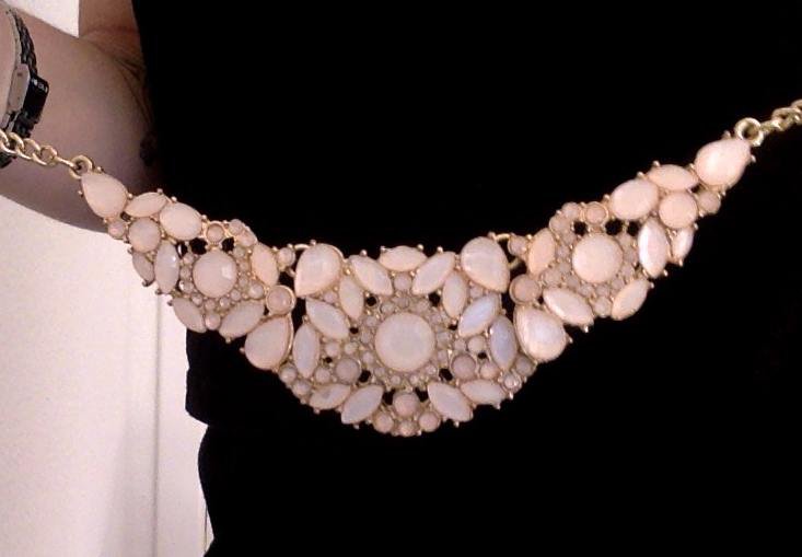 Statement Kette Blumen Gold Rosé