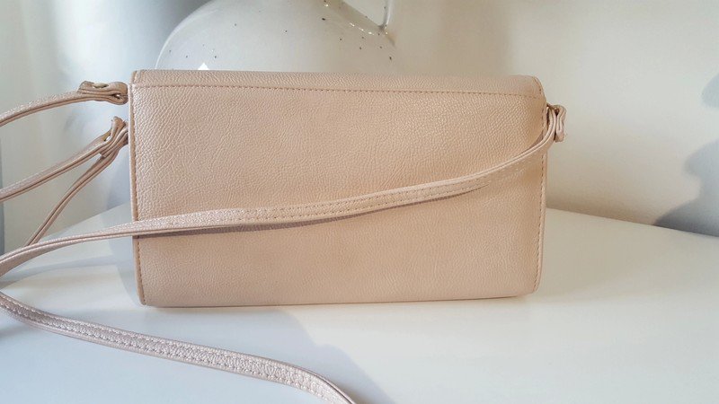 Clutch/ Handtasche - beige/ nude/ hautfarben - SIX