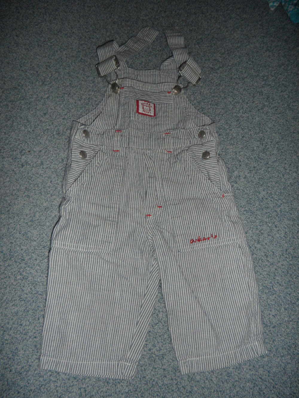 maritime Latzhose Sommer gestreift Gr. 62/68