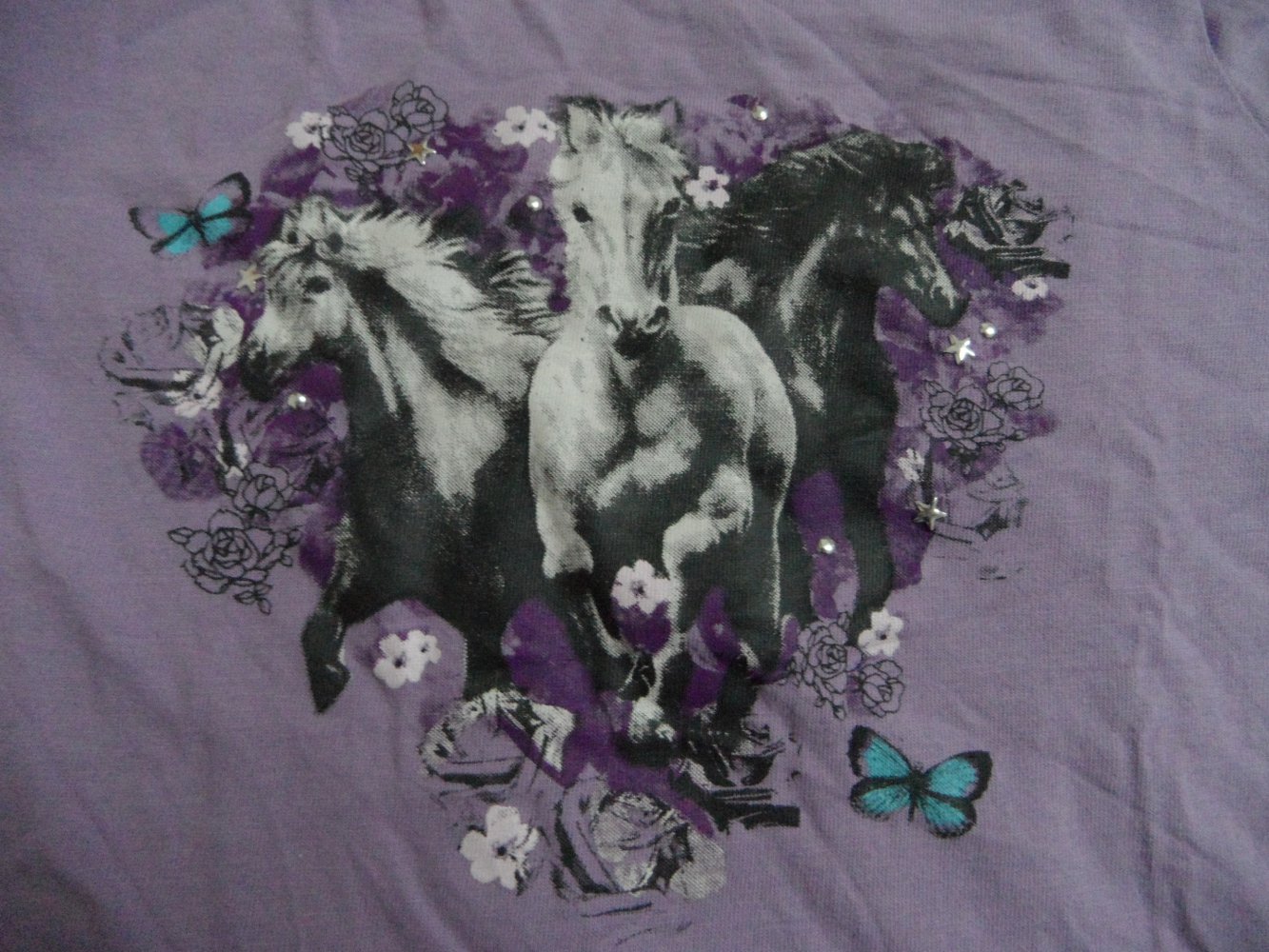 blue seven tolles Langarmshirt mit Pferden 128