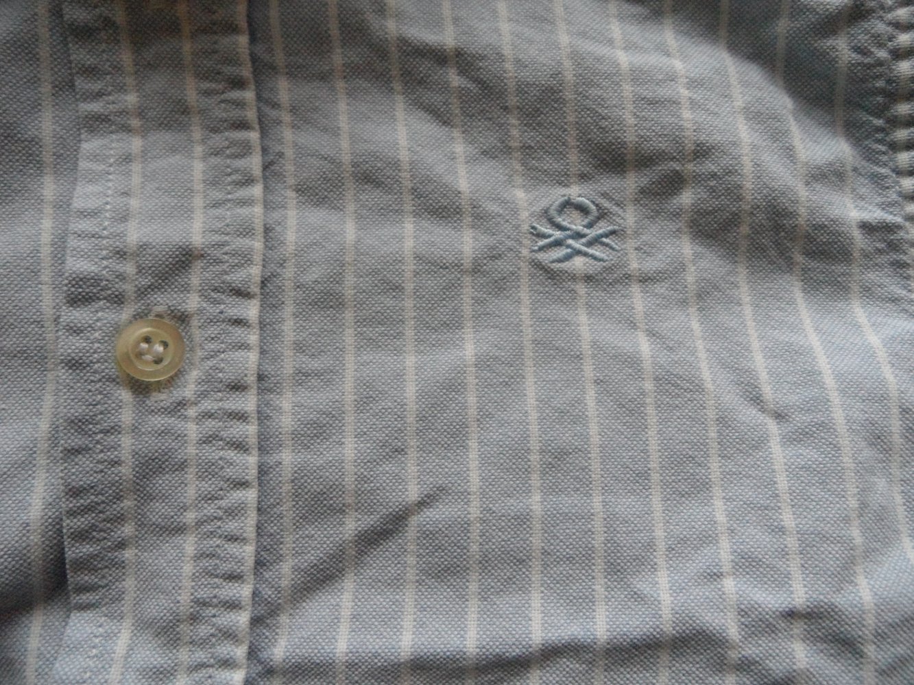 Benetton tolles festes Baumwollhemd 98